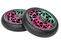 Колесо для трюкового самоката Oath Bermuda 110 пара (зеленый / розовый / черный)