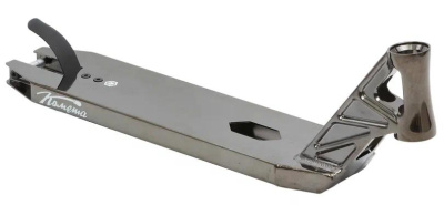 Дека для трюкового самоката Комета Лотос 4.75 x 49 черный хром