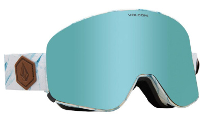 Очки горнолыжные со сменной линзой VOLCOM ODYSSEY WHITE ICE ICE CHROME Lens/ DARK GREY bonus lens Очки горнолыжные со сменной линзой VOLCOM ODYSSEY WHITE ICE ICE CHROME Lens/ DARK GREY bonus lens