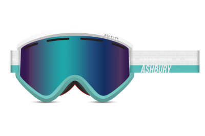 Горнолыжные очки со сменной линзой ASHBURY BLACKBIRD MIRAMAR (TEAL MIRROR LENS/YELLOW SPARE)