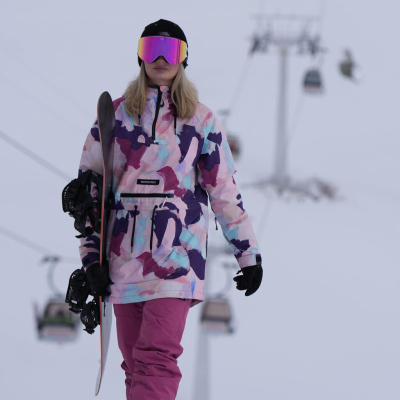 Куртка сноубордическая женская - анорак Horsefeathers DERIN JACKET abstract paint от магазина Адреналин