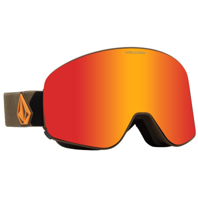 Картинка Очки горнолыжные со сменной линзой VOLCOM ODYSSEY MILITARY/GOLD RED CHROME Lens/ YELLOW bonus lens от магазина Адреналин Очки горнолыжные со сменной линзой VOLCOM ODYSSEY MILITARY/GOLD RED CHROME Lens/ YELLOW bonus lens от магазина Адреналин