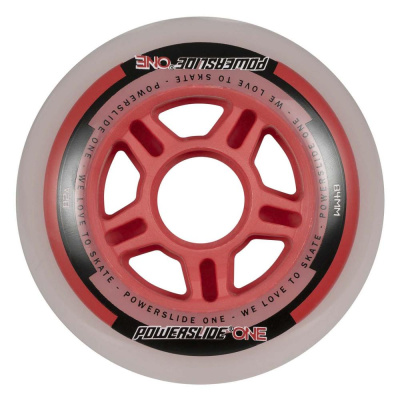 Комплект колес для роликов POWERSLIDE PS ONE Pack 84/82A, 8-pack Red/White+подшипники ABEC5+спейсер Комплект колес для роликов POWERSLIDE PS ONE Pack 84/82A, 8-pack Red/White+подшипники ABEC5+спейсер