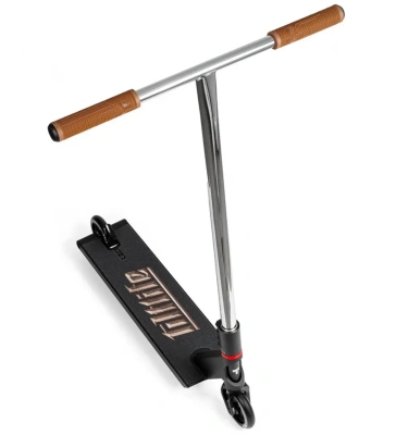 Картинка Трюковой самокат Tilt Contact (черный / хром / коричневый) от магазина Адреналин Трюковой самокат Tilt Contact (черный / хром / коричневый) от магазина Адреналин