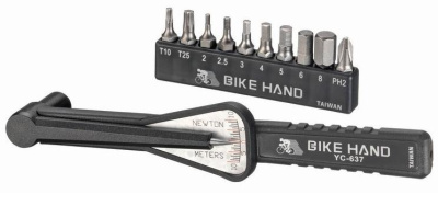 Ключ динамометрический BikeHand YC-637+BITS от магазина Адреналин