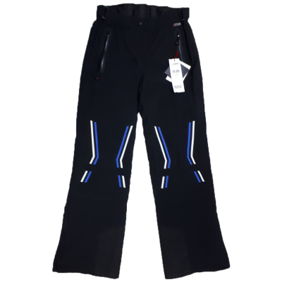 Брюки горнолыжные Maier Corvara (black/dazzling blue) черный/голубой