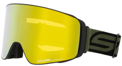 Очки горнолыжные со сменной МАГНИТНОЙ линзой Salice 106DARWF Black/Gold DARW Gold + Light radium 