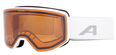 Очки горнолыжные ALPINA Venet White Matt/Orange S2