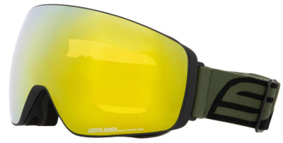 Очки горнолыжные со сменной МАГНИТНОЙ линзой Salice 108DARWF Black/Gold DARW Gold + Light Radium  