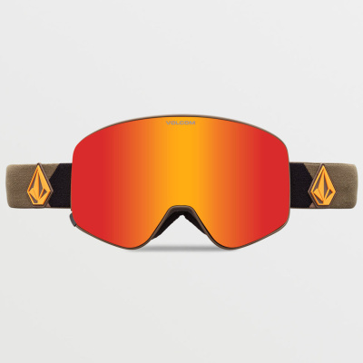 Картинка Очки горнолыжные со сменной линзой VOLCOM ODYSSEY MILITARY/GOLD RED CHROME Lens/ YELLOW bonus lens от магазина Адреналин Очки горнолыжные со сменной линзой VOLCOM ODYSSEY MILITARY/GOLD RED CHROME Lens/ YELLOW bonus lens от магазина Адреналин