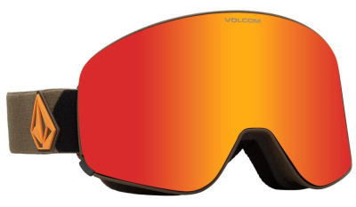 Очки горнолыжные со сменной линзой VOLCOM ODYSSEY MILITARY/GOLD RED CHROME Lens/ YELLOW bonus lens Очки горнолыжные со сменной линзой VOLCOM ODYSSEY MILITARY/GOLD RED CHROME Lens/ YELLOW bonus lens