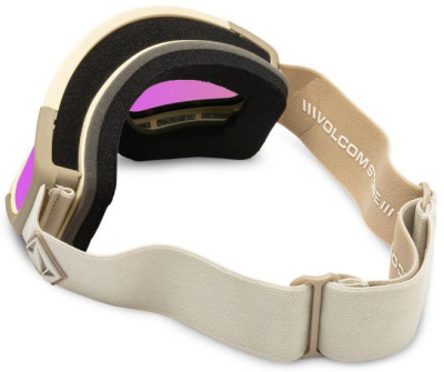 Картинка Очки горнолыжные со сменной линзой VOLCOM  ATTUNGA KHAKIEST/SAND PINK CHROME Lens/YELLOW bonus lens от магазина Адреналин Очки горнолыжные со сменной линзой VOLCOM  ATTUNGA KHAKIEST/SAND PINK CHROME Lens/YELLOW bonus lens от магазина Адреналин