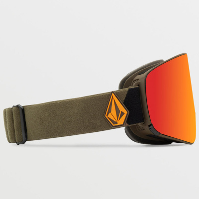 Картинка Очки горнолыжные со сменной линзой VOLCOM ODYSSEY MILITARY/GOLD RED CHROME Lens/ YELLOW bonus lens от магазина Адреналин Очки горнолыжные со сменной линзой VOLCOM ODYSSEY MILITARY/GOLD RED CHROME Lens/ YELLOW bonus lens от магазина Адреналин