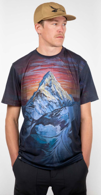 Футболка сноубордическая Jones Tee Ama Dablam SS Dark Gray