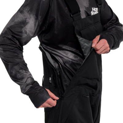 Полукомбинезон сноубордический мужской Horsefeathers TRANSFER PANTS black от магазина Адреналин